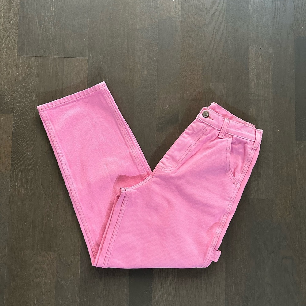 Brandy Melville bubblegum pink carpenter pants (rare)